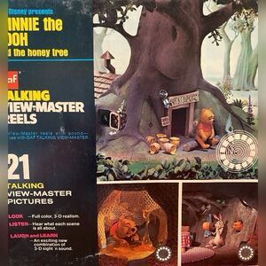 Vintage Gaf Talking View Master 3 Reels Winnie The Pooh And The Honey Tree *